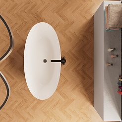 Frank Акриловая ванна 170x81 F6123 black/white – фотография-3